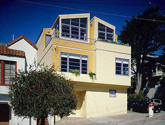 Elevation of a San Francisco renovation and addition